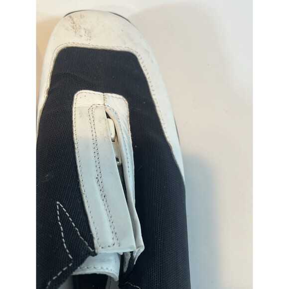 Walter Genuin Linea Stretch Golf Shoes Size 6 Black White  Zip Up Made In Italy - Picture 6 of 11